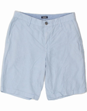 IZOD Mens Chino Shorts W30 Medium  Blue Cotton Functional Fit