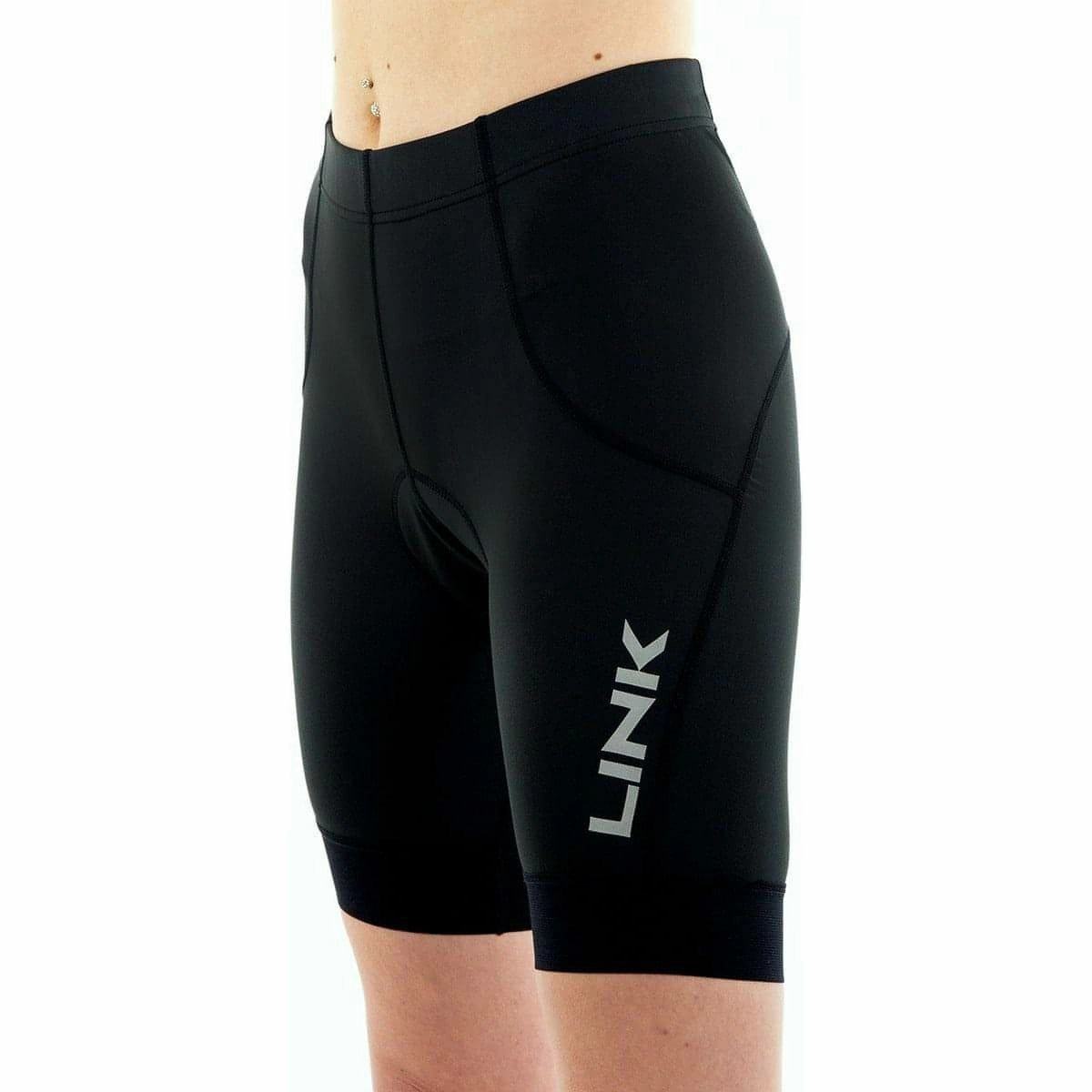 Link Ride Womens Cycling Shorts - Black OdorControlTech