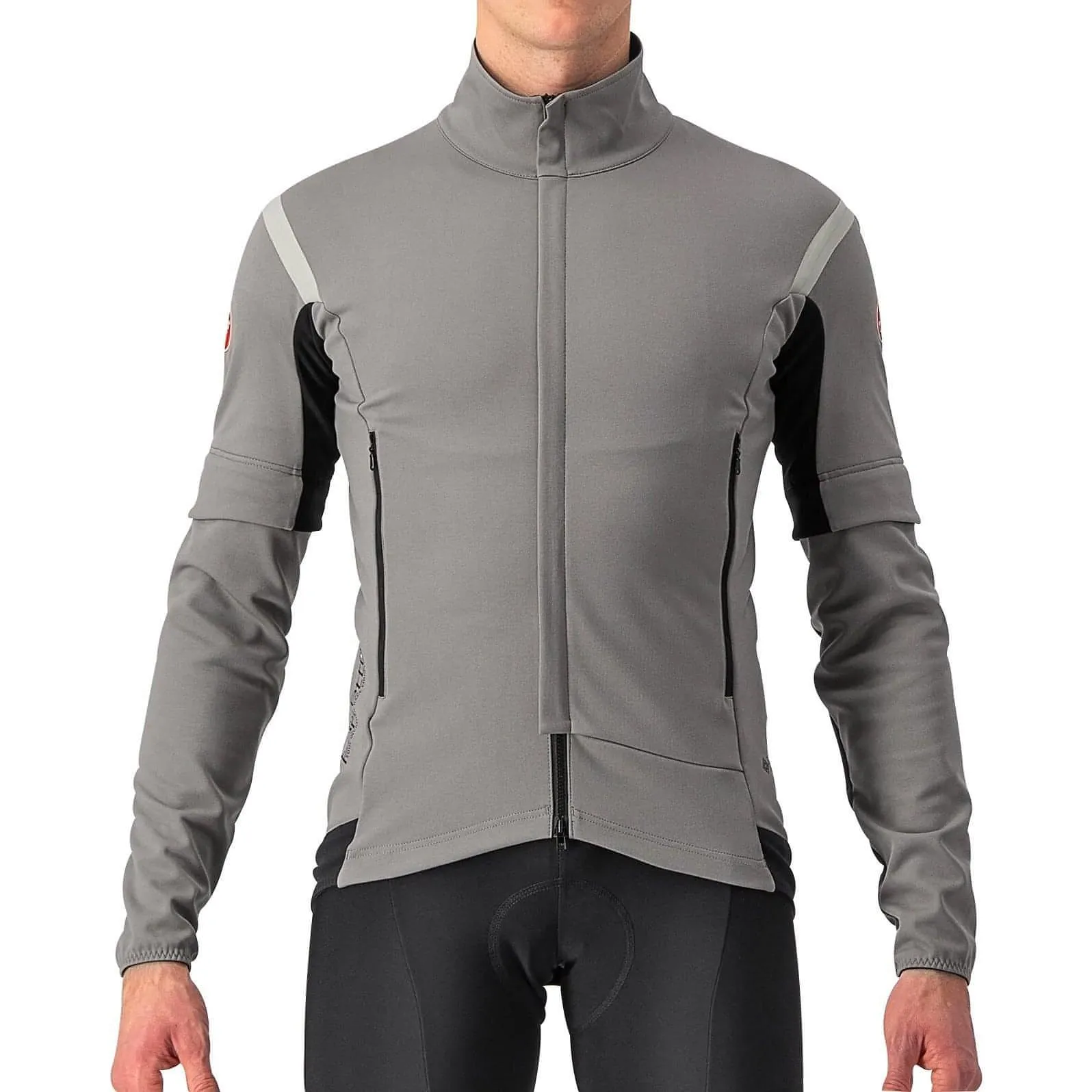 Castelli Perfetto Ros 2 Convertible Mens Cycling Jacket - Grey Layer Piece Investment