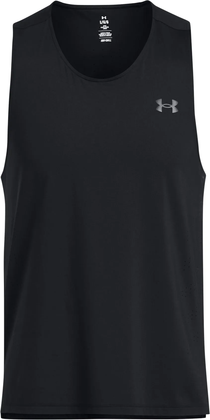 Under Amour Launch Elite Mens Running Vest - Black Stay Dry All Season