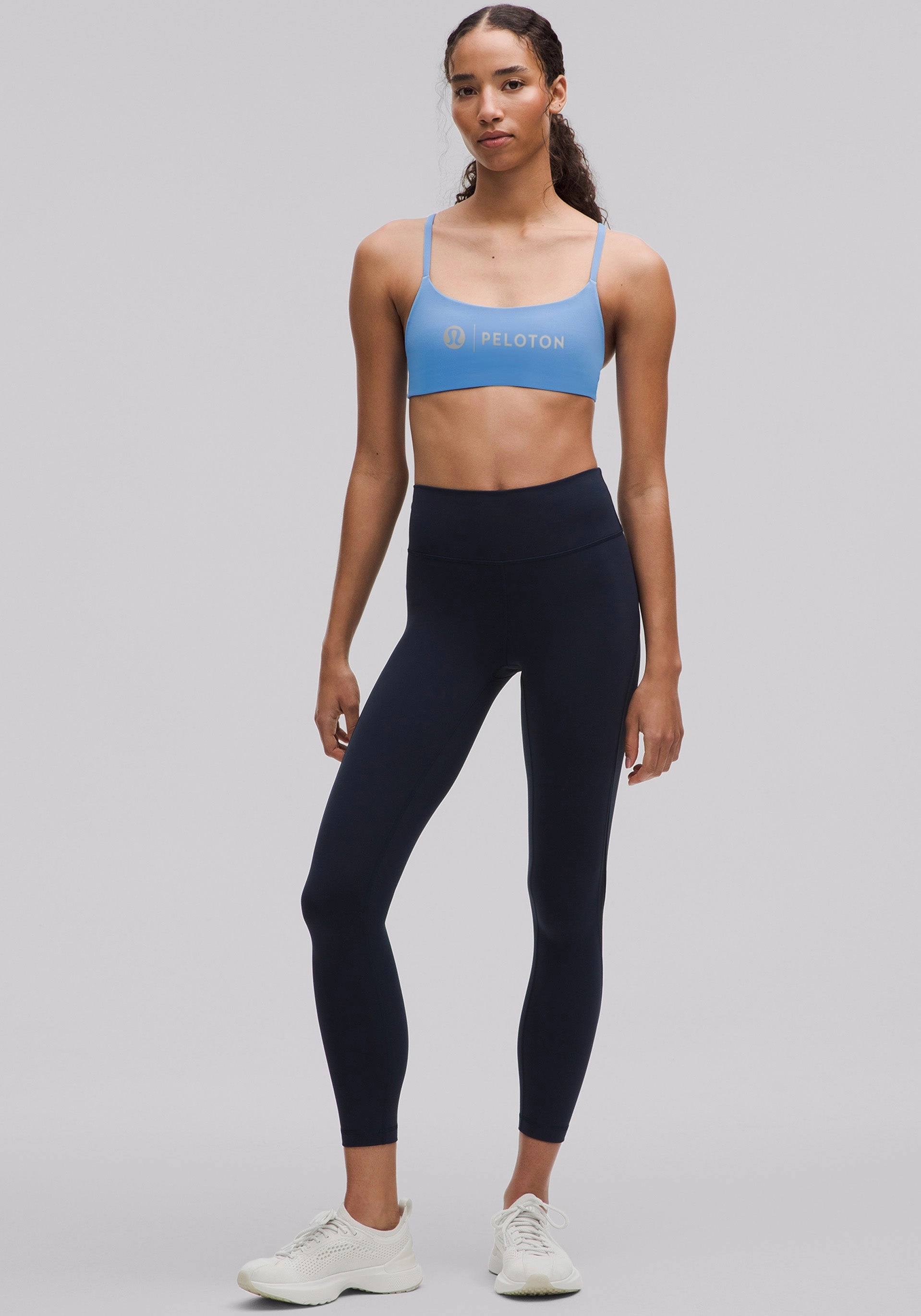 Wunder Train Strappy Racer Bra | Light Support, A/B Cup Half-sleeved seams