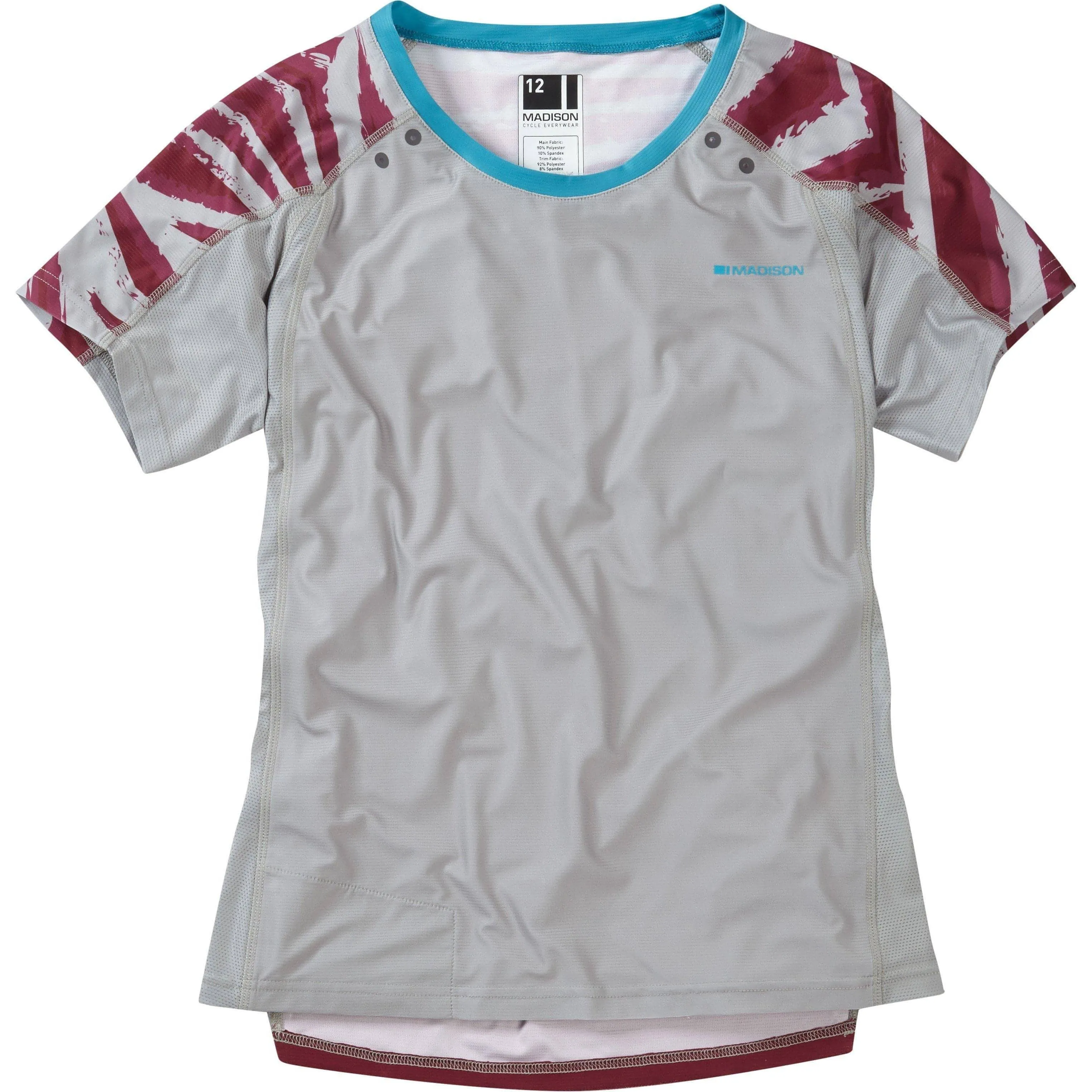 in demand Madison Flux Enduro Short Sleeve Womens Cycling Jersey - Grey