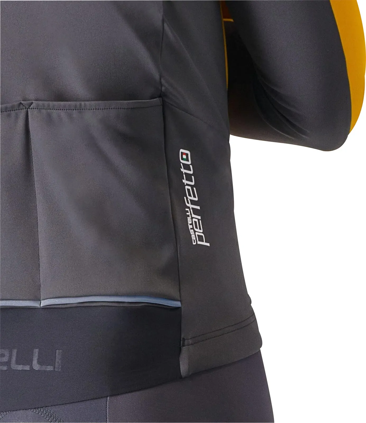 Castelli Perfetto Air Mens Cycling Jacket - Orange Change