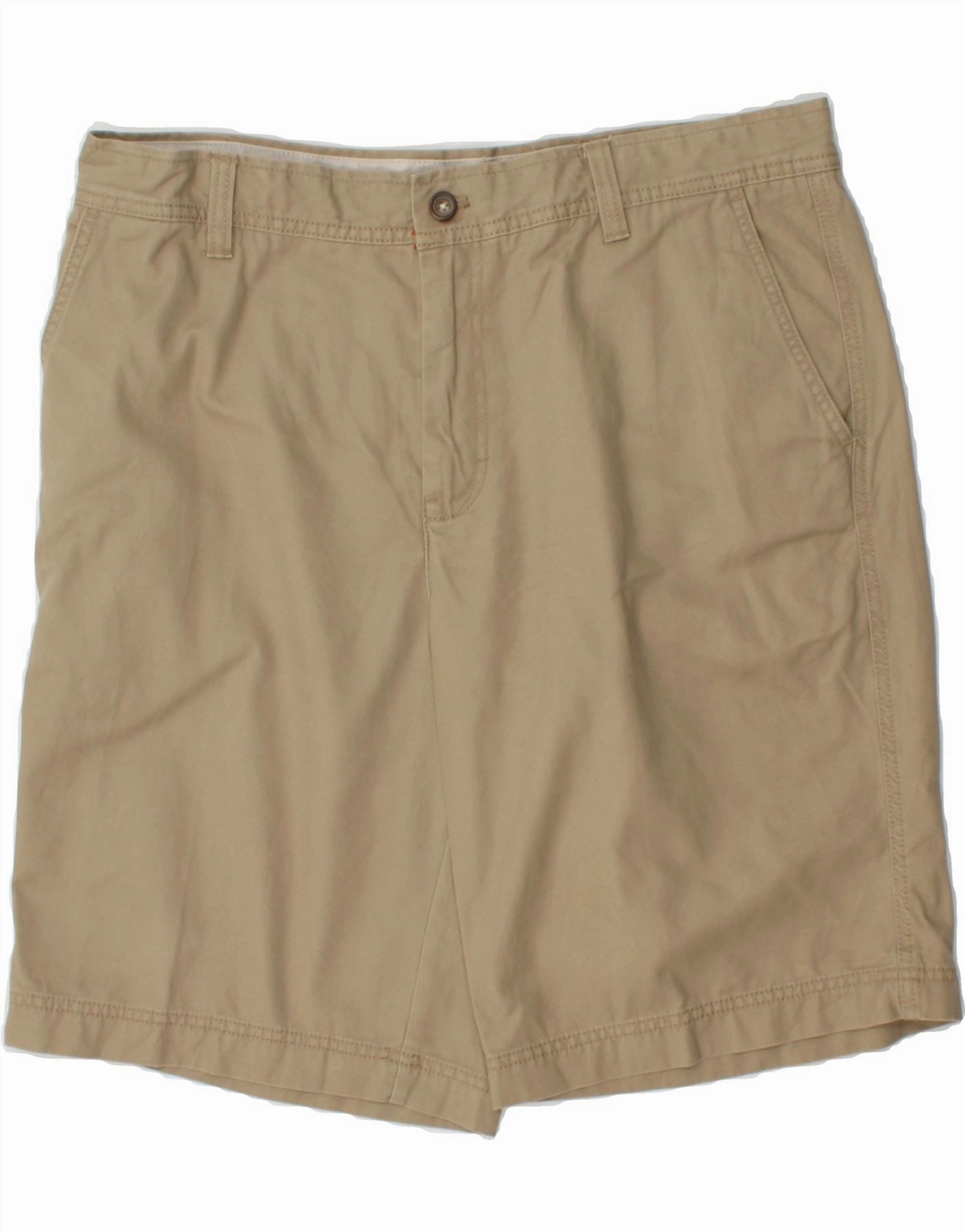 Weightless Travel Design IZOD Mens Salt Water Chino Shorts W36 Large Beige Cotton