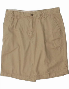 Weightless Travel Design IZOD Mens Salt Water Chino Shorts W36 Large Beige Cotton