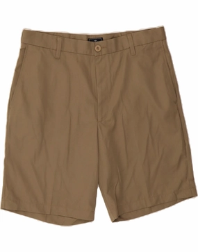 DOCKERS Mens Chino Shorts W34 Large Brown Polyester Sun Ready