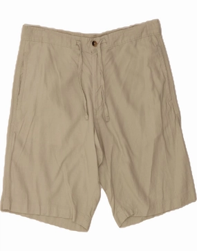 athletic clothing MARKS & SPENCER Mens Chino Shorts W34 Large  Beige Linen