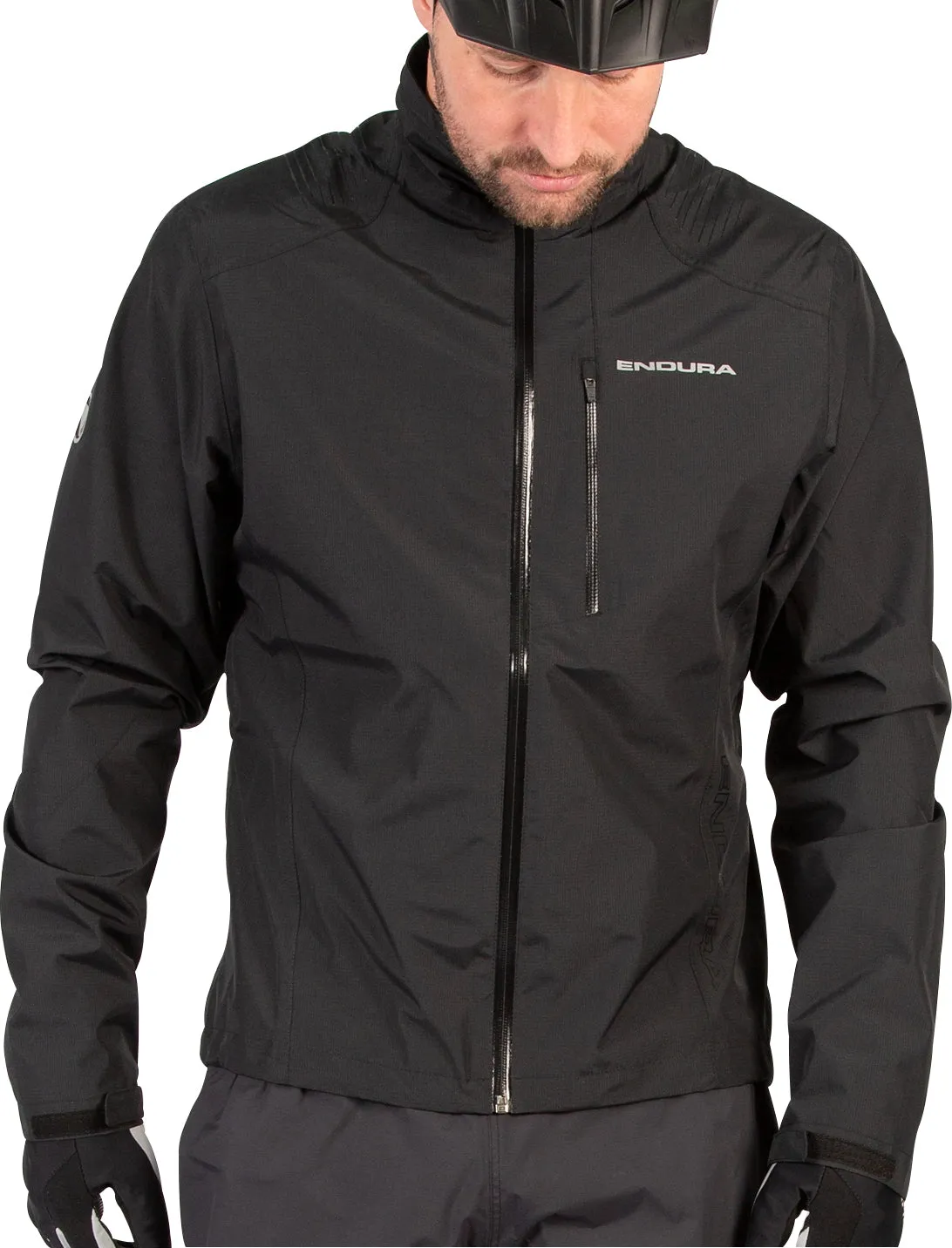 Chill Proof Endura Hummvee Waterproof Mens Cycling Jacket - Black