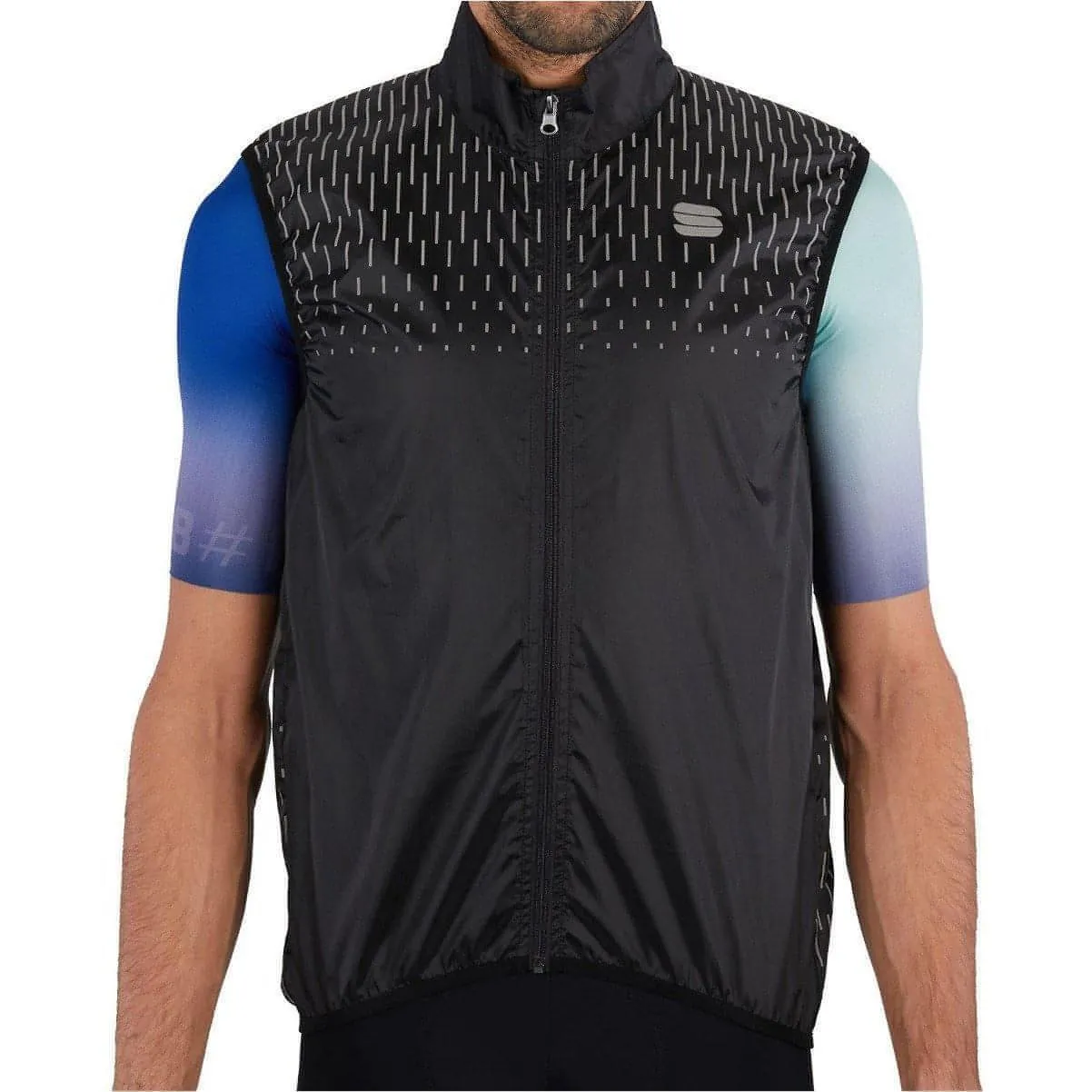 Heat Retention Technology Youth Sportful Reflex Mens Cycling Gilet - Black