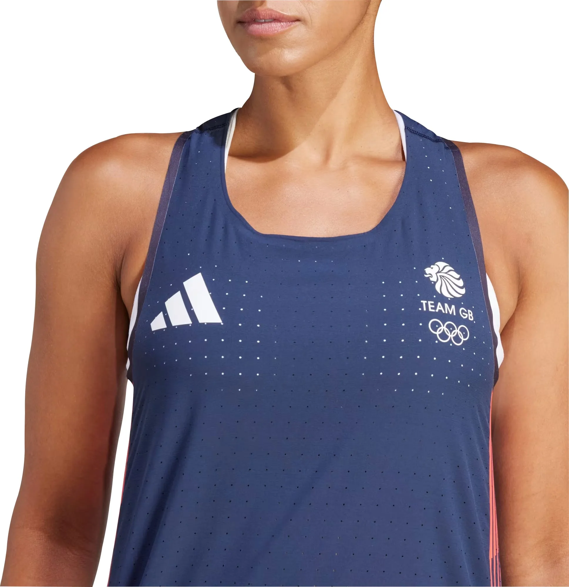 Daily Style Trend adidas Adizero Team GB Womens Running Vest Tank Top - Blue