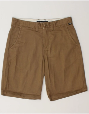 VANS Mens Chino Shorts W28 Small Brown Polyester Quick Dry Wear Beach Comfort