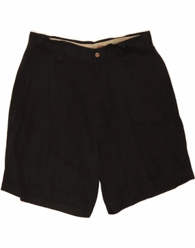 Breezy Motion Easy Care TOMMY BAHAMA Mens Relaxed Fit Chino Shorts W34 Large  Black Silk