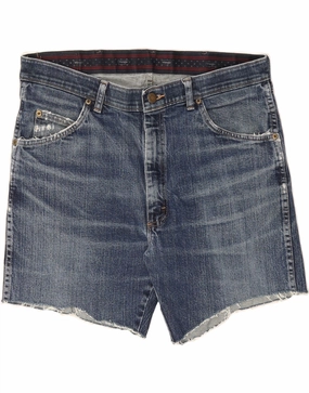 WRANGLER Mens Regular Fit Denim Shorts W36 Large  Blue Cotton slim fit