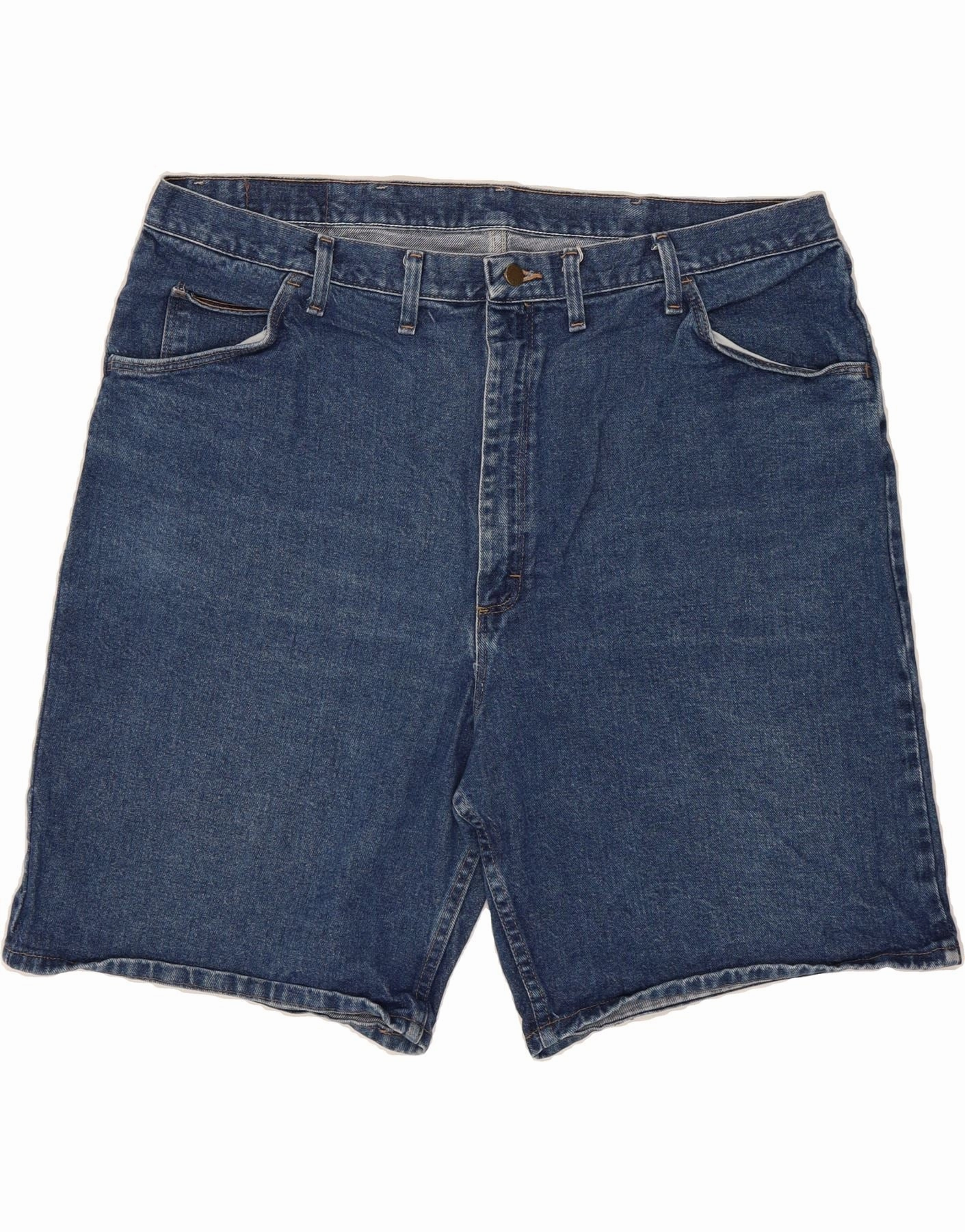 kids Anti Pilling Surface WRANGLER Mens Relaxed Fit Denim Shorts W44 2XL Blue Cotton