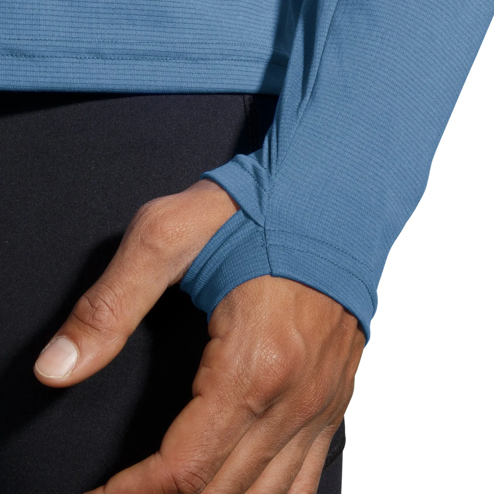 Brooks Atomsphere Long Sleeve Mens Running Top - Blue Sleek Design Effortless Look