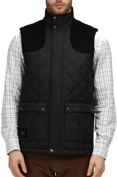 Wardrobe Urban Fit Regatta Padbury Insulted Mens Gilet - Black