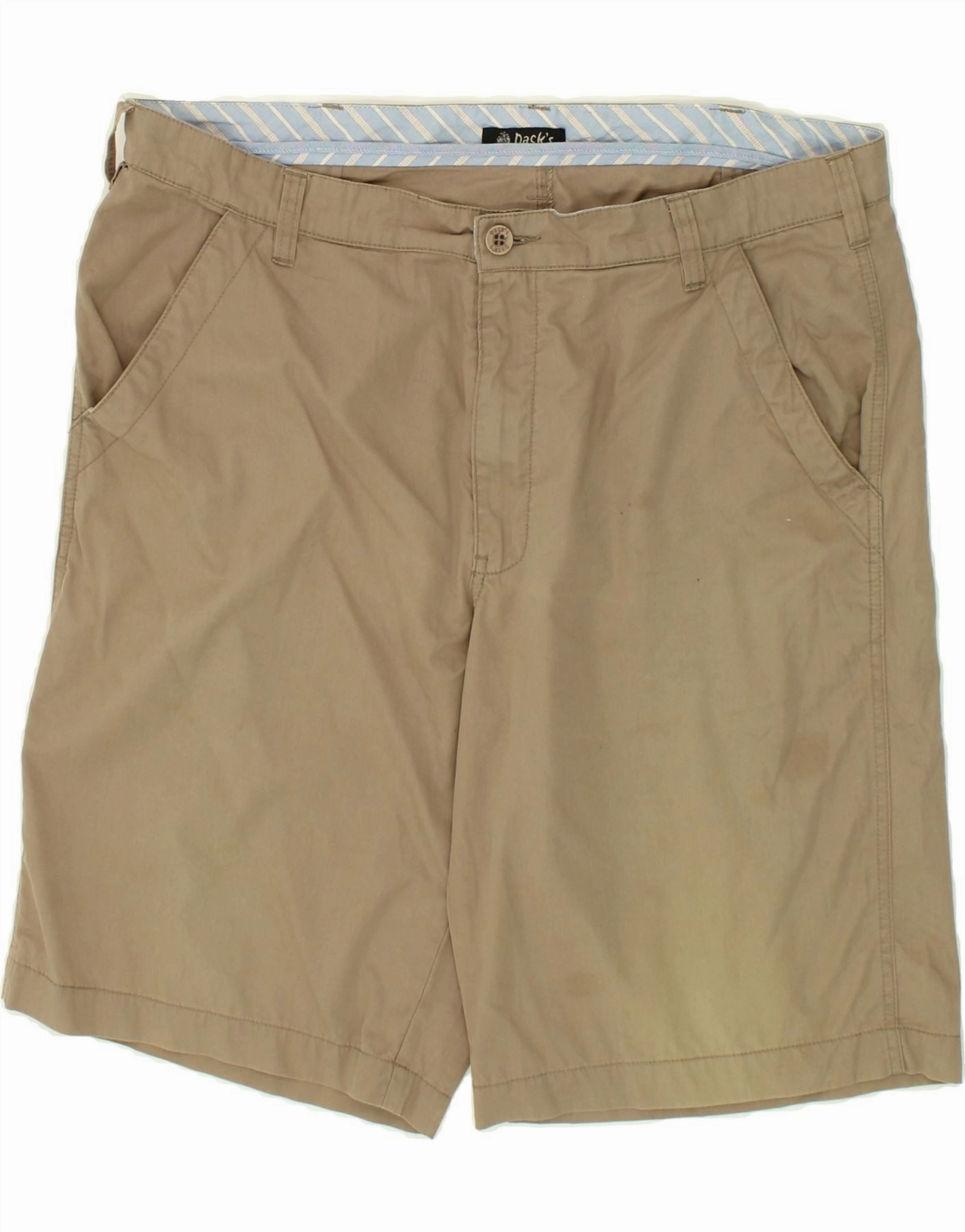 Relaxed Vibe Leather shorts DACK'S Mens Chino Shorts W40 XL Brown Cotton