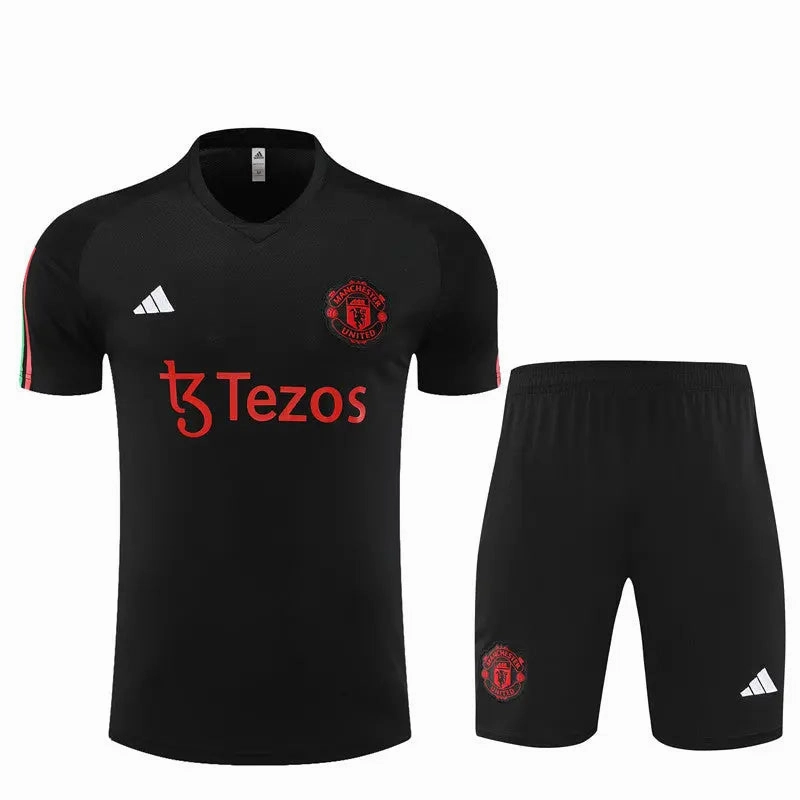 Trendy durability venue Manchester United Short Sleeve Training Suit For Men T-shirt/short