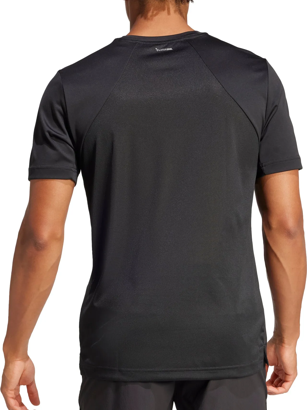 AllWeatherComfort adidas Tech Apparel Short Sleeve Mens Training Top - Black