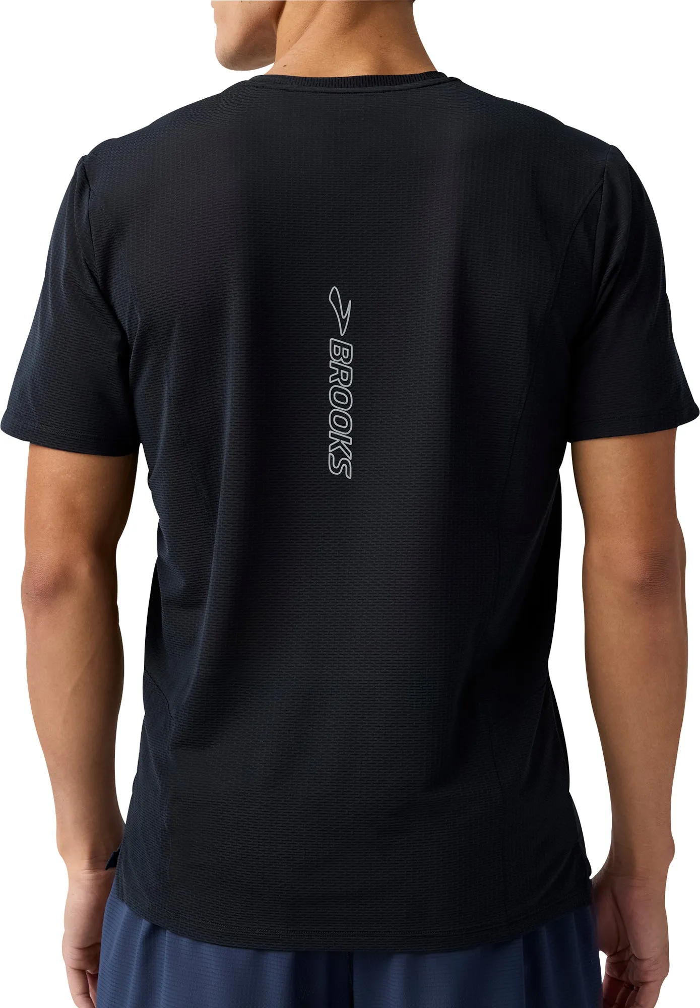 Brooks High Point 2.0 Short Sleeve Mens Running Top - Black Smart Outfit