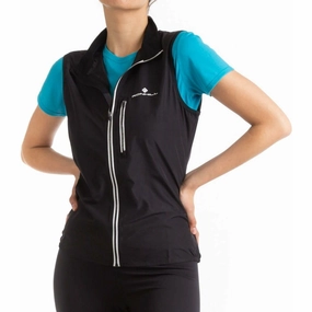 Flexible Layering Ronhill Core Womens Running Gilet - Black