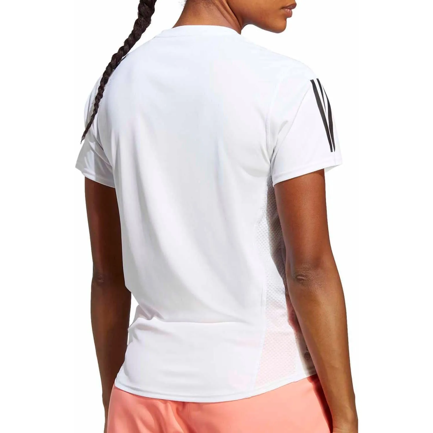 adidas Own The Run Short Sleeve Womens Running Top - White Travel convenience Thermal Regulation Fabric