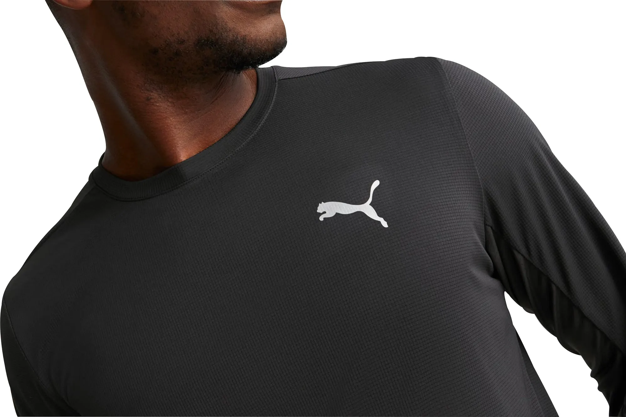 Puma Fun Favourite Long Sleeve Mens Running Top - Black Personalized Perfect Wear