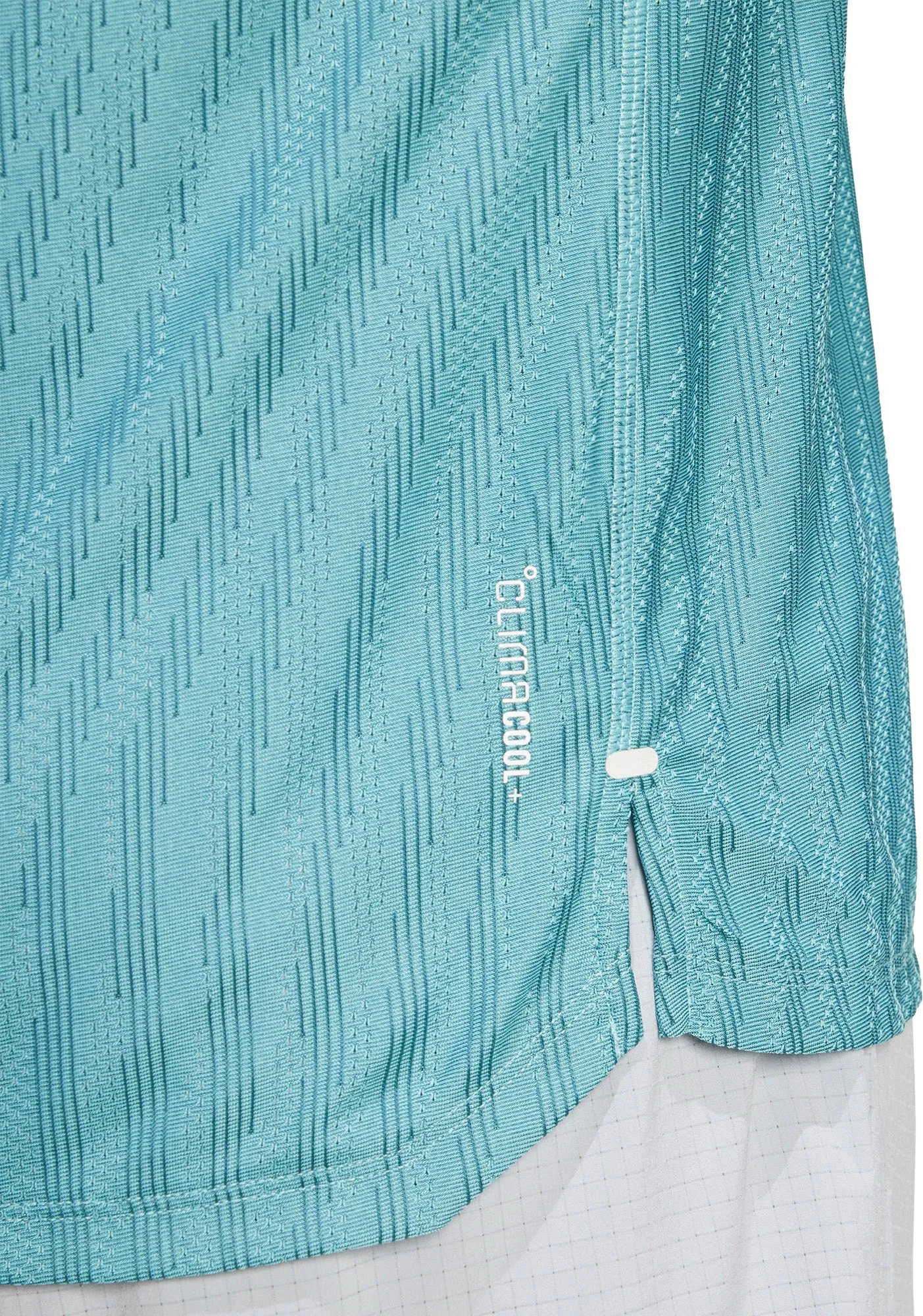 adidas ADI365 ClimaCool  Short Sleeve Mens Running Top - Green EcoFriendly Dye