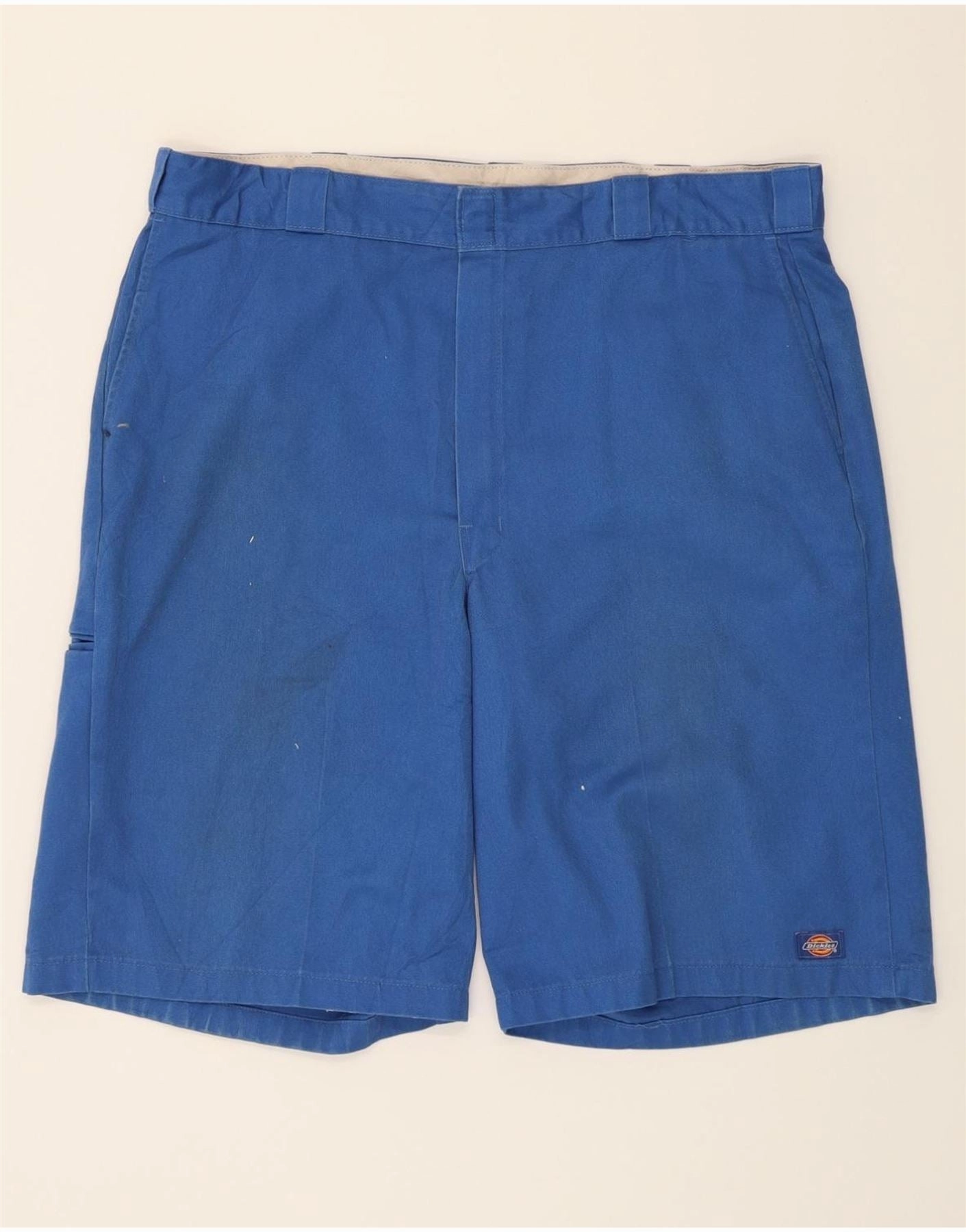Modular Storage Design No Pressure Fit DICKIES Mens Cargo Shorts W42 2XL Blue Polyester