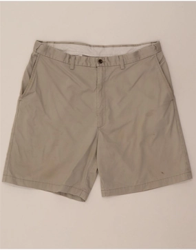 Clean Mood Timeless Look HAGGAR Mens Chino Shorts W38 XL Beige Cotton