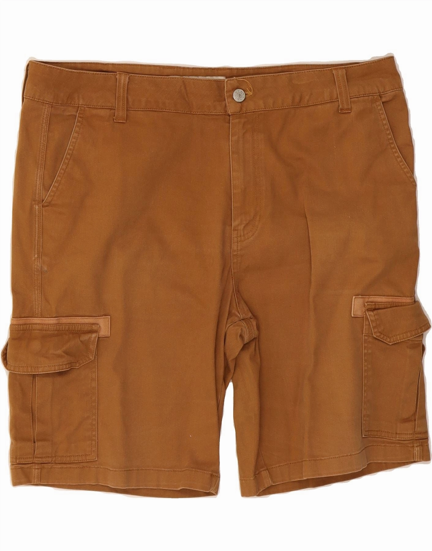 VANS Mens Cargo Shorts W36 Large Brown activewear option Easy Adjust Drawcord