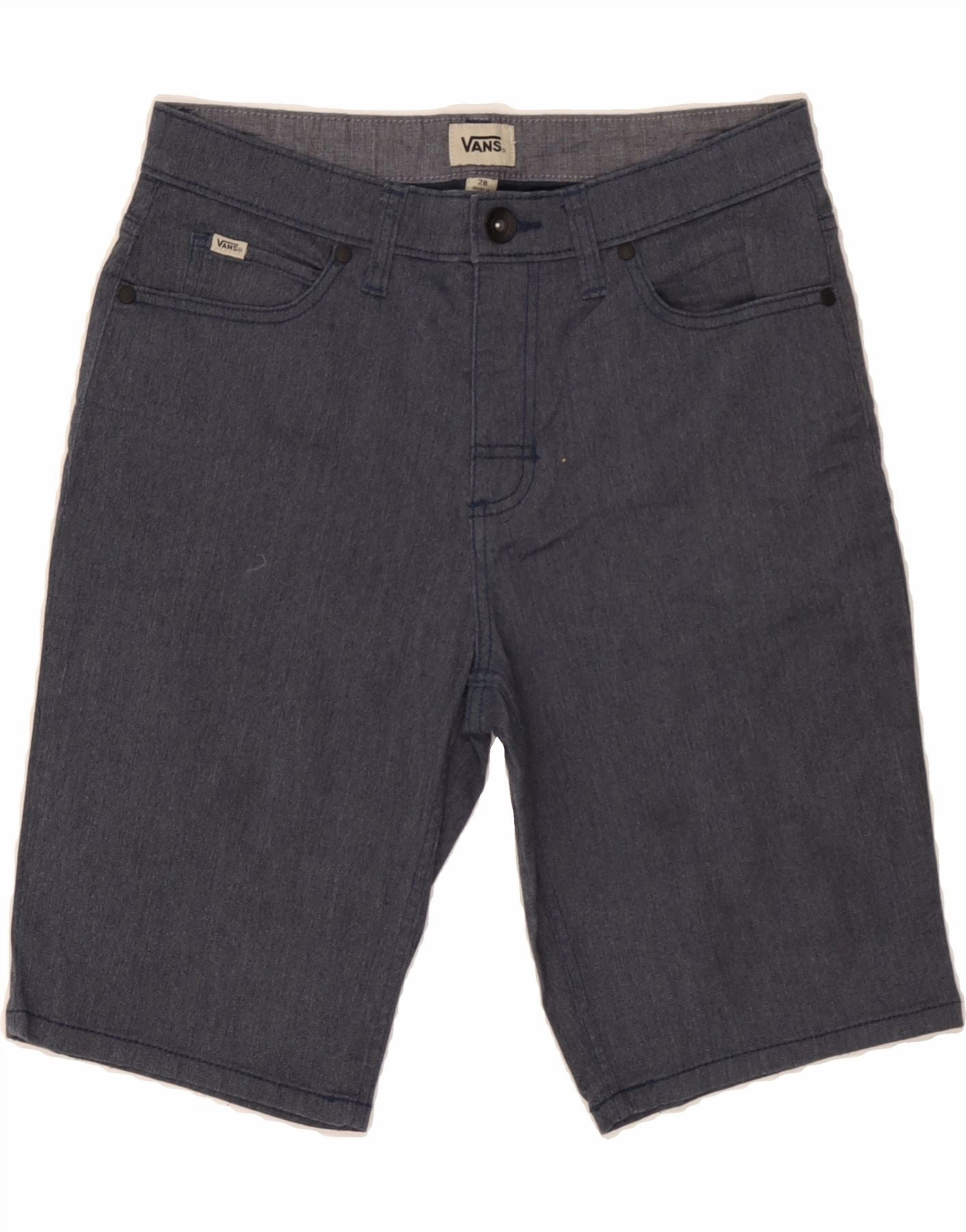 Outdoor Movement Machine-washable VANS Mens Casual Shorts W28 Small Navy Blue Polyester