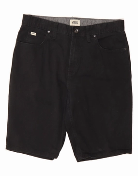 Seamless Waistband VANS Mens Casual Shorts W30 Medium Black
