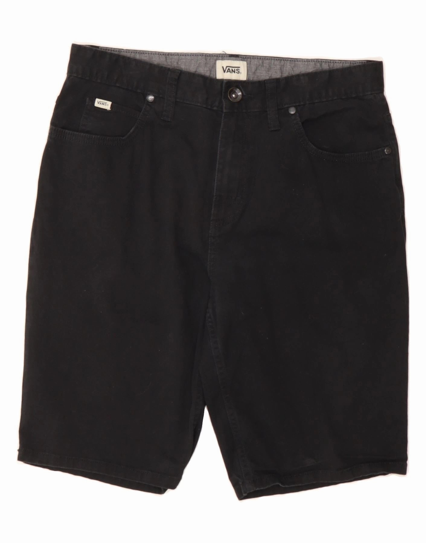 Seamless Waistband VANS Mens Casual Shorts W30 Medium Black