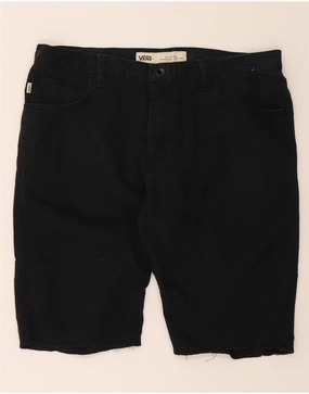 Light Flex Wear Wide Range Motion VANS Mens Casual Shorts W36 Large Black Cotton