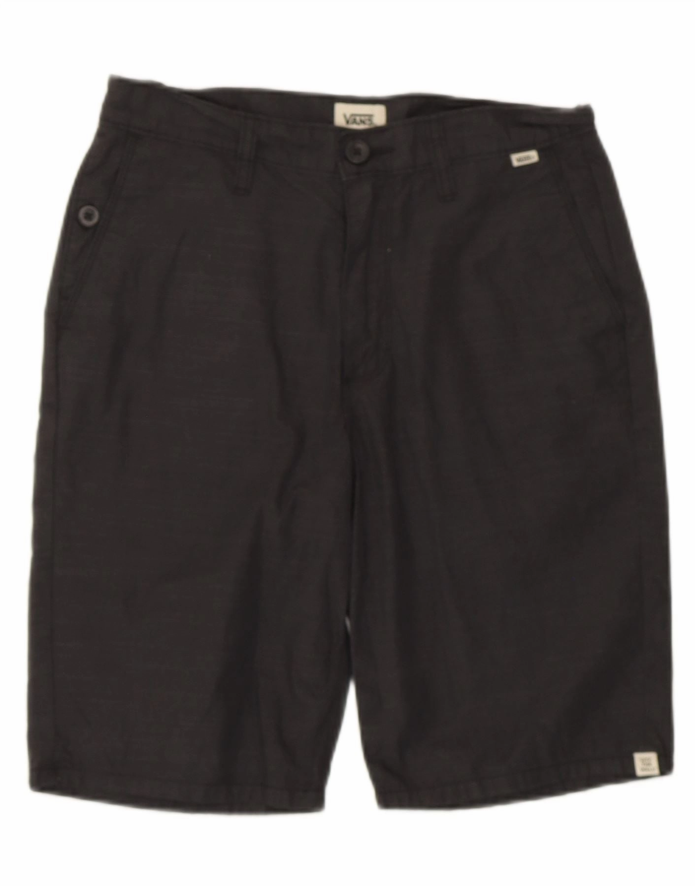 Soft Touch VANS Mens Chino Shorts W28 Medium Black Cotton