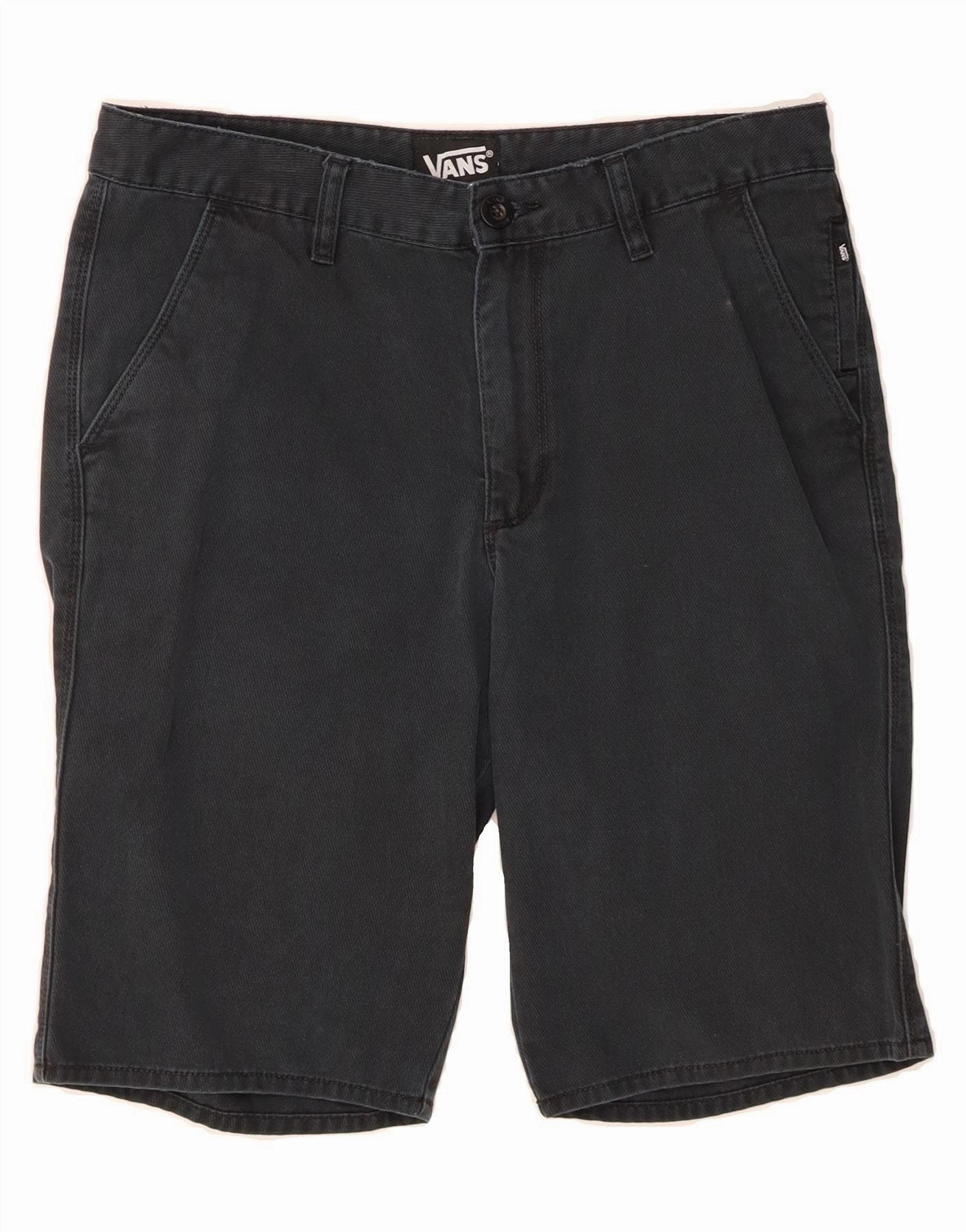 Breathable layers VANS Mens Chino Shorts W30 Medium Black Cotton
