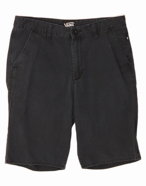 Breathable layers VANS Mens Chino Shorts W30 Medium Black Cotton