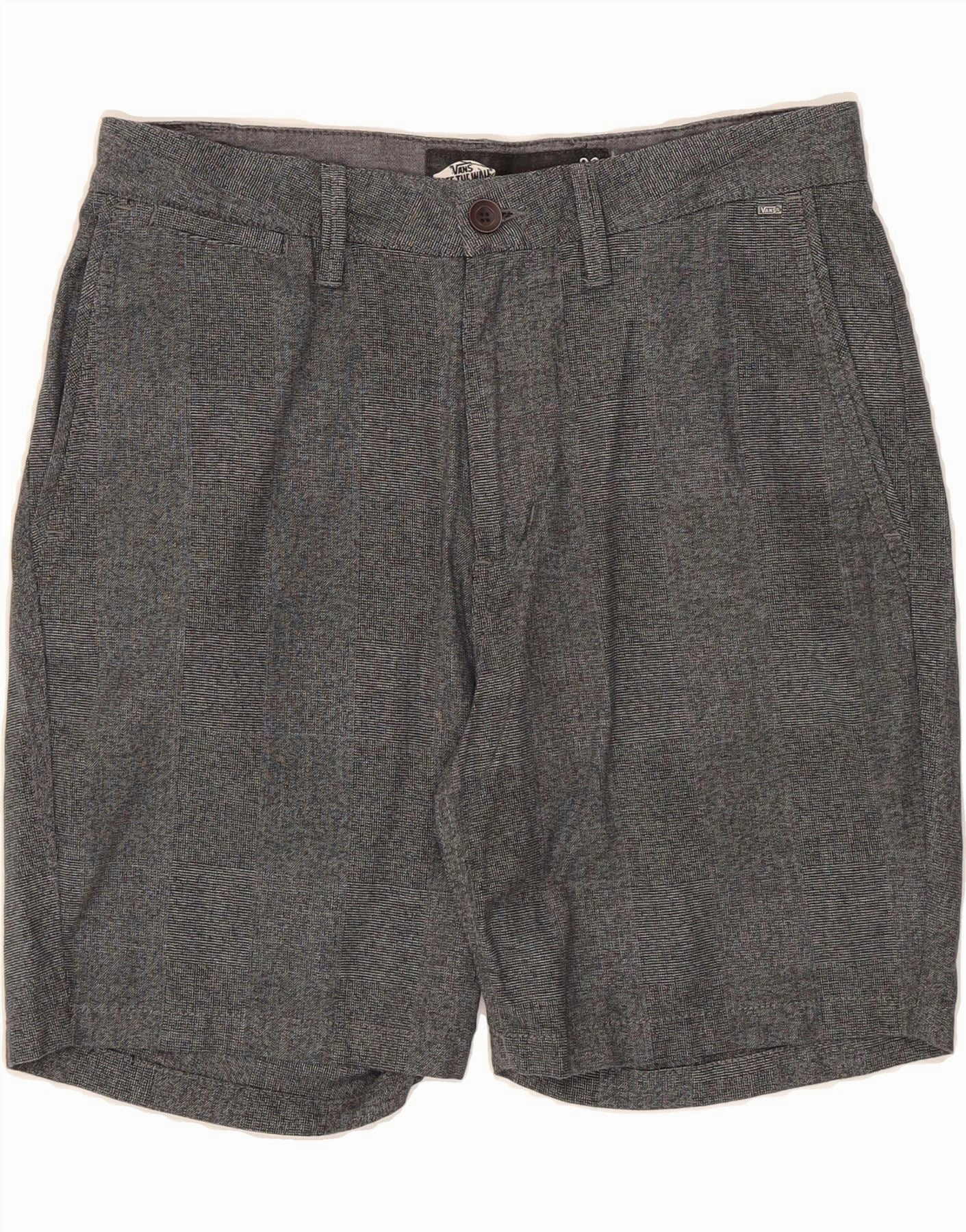 VANS Mens Chino Shorts  W32 Medium Grey Cotton Functional Comfort Comfortable Stretch