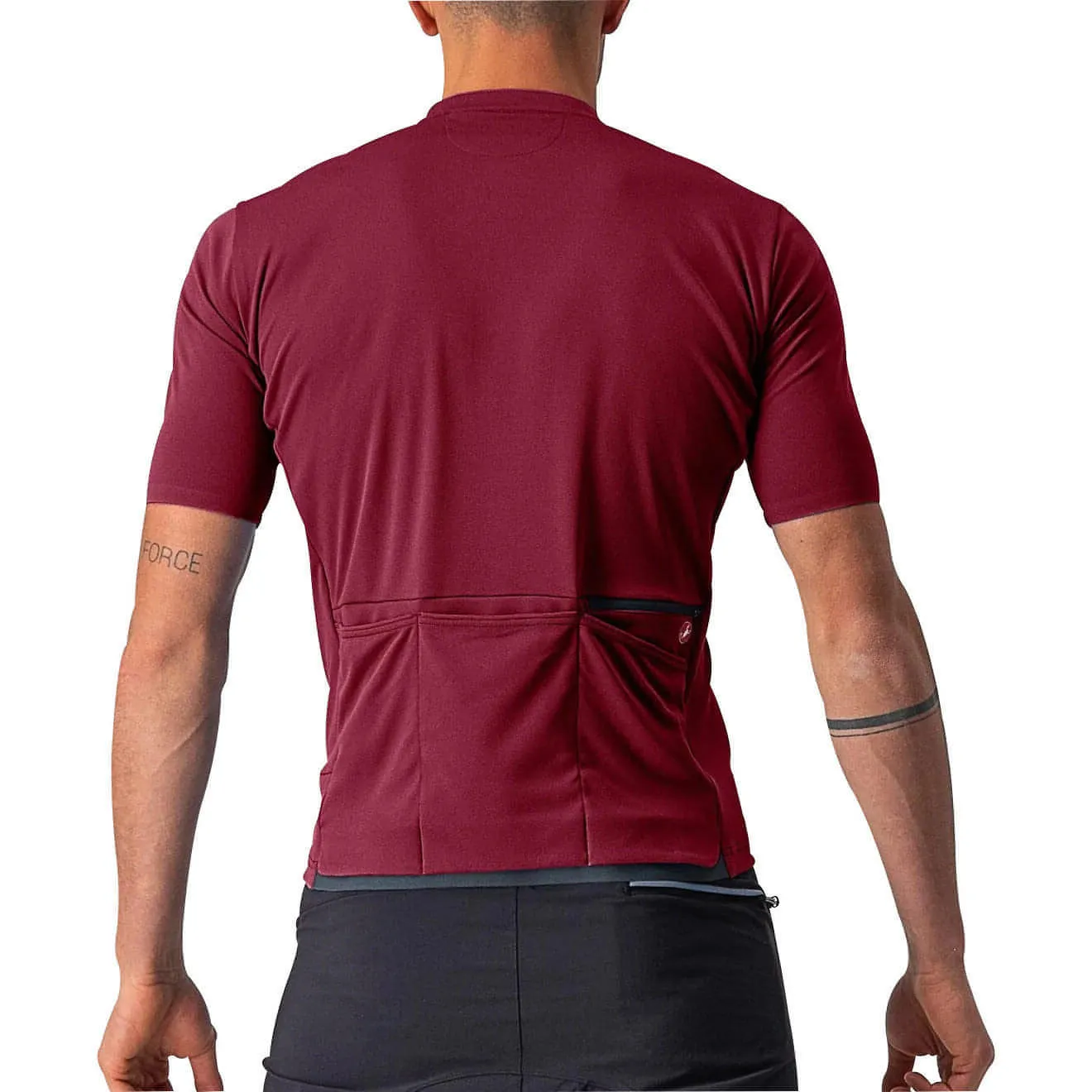 Castelli Unlimited Allroad Short Sleeve Mens Cycling Jersey - Red Colorfast Material Anti Static Treatment