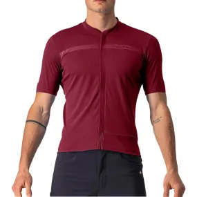 Castelli Unlimited Allroad Short Sleeve Mens Cycling Jersey - Red Effortless Layer NonIronTechnology