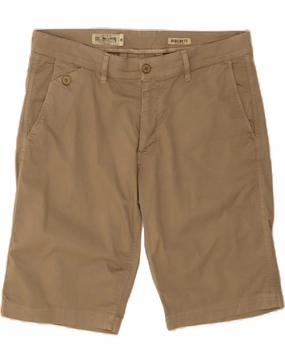 FoldableDesign MARLBORO CLASSICS Mens Regular Fit Chino Shorts W36 Large Beige