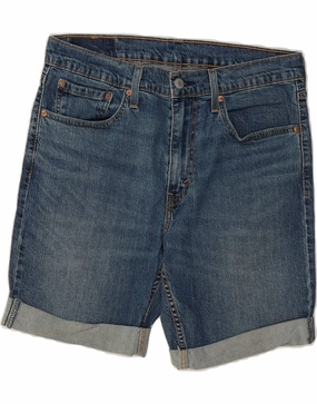 LEVI'S Mens 405 Denim Shorts W32 Medium Blue Cotton Comfy Wear Cotton shorts