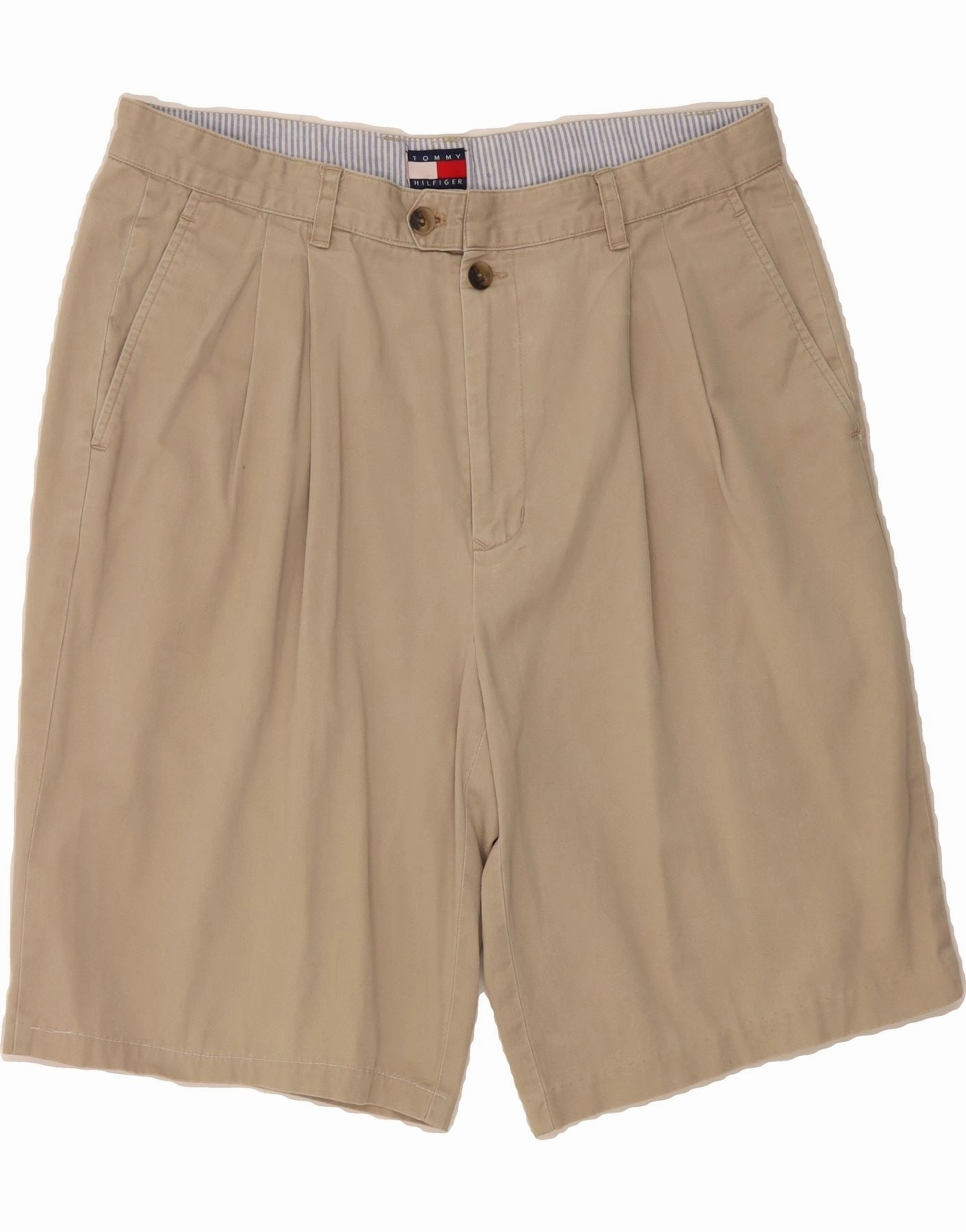 Day Trip Wear prom night TOMMY HILFIGER Mens Pegged Chino Shorts W38 XL Grey Cotton