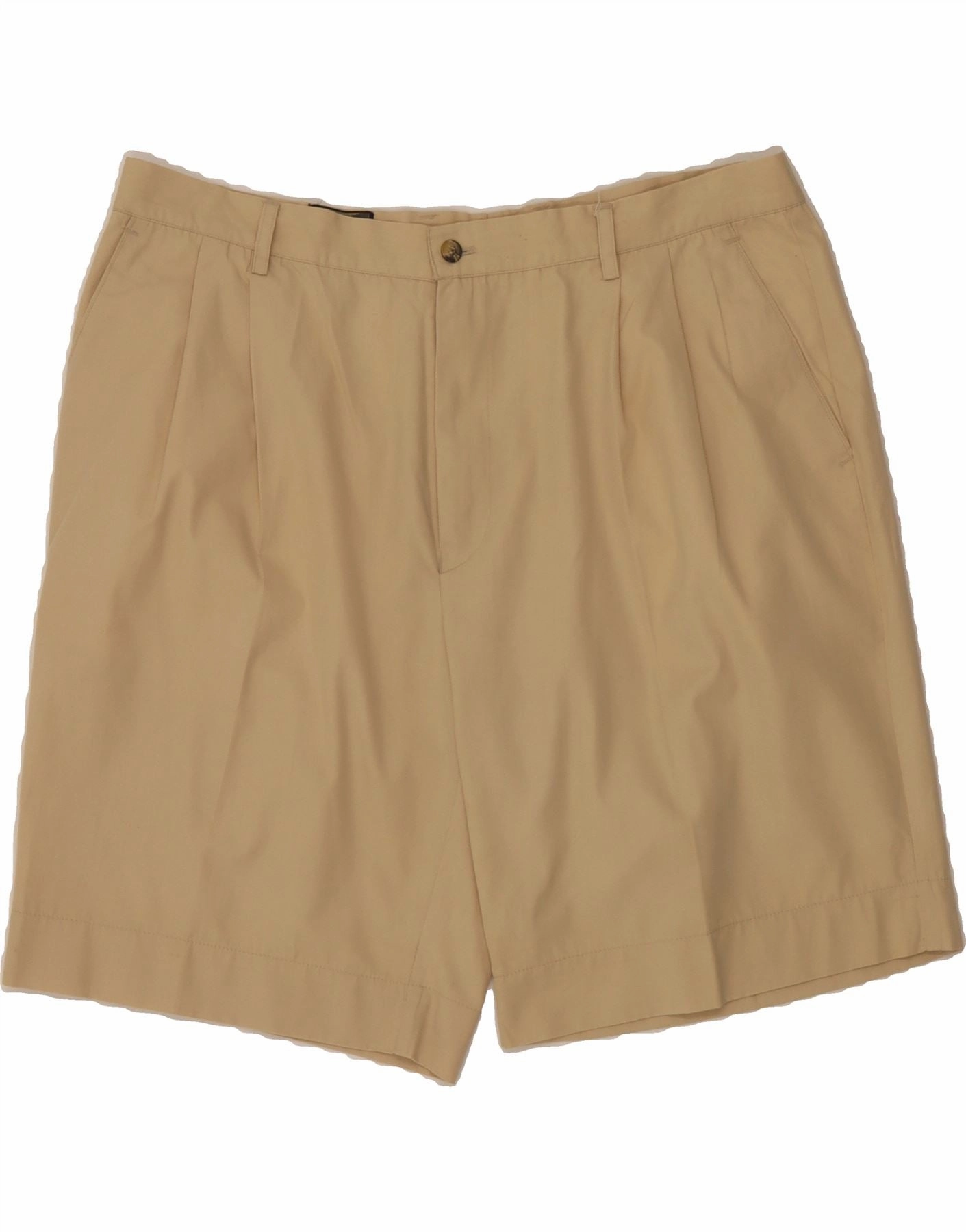 Anti Odor Technology VINTAGE Mens Pegged Chino Shorts IT 52 XL W40  Beige Cotton