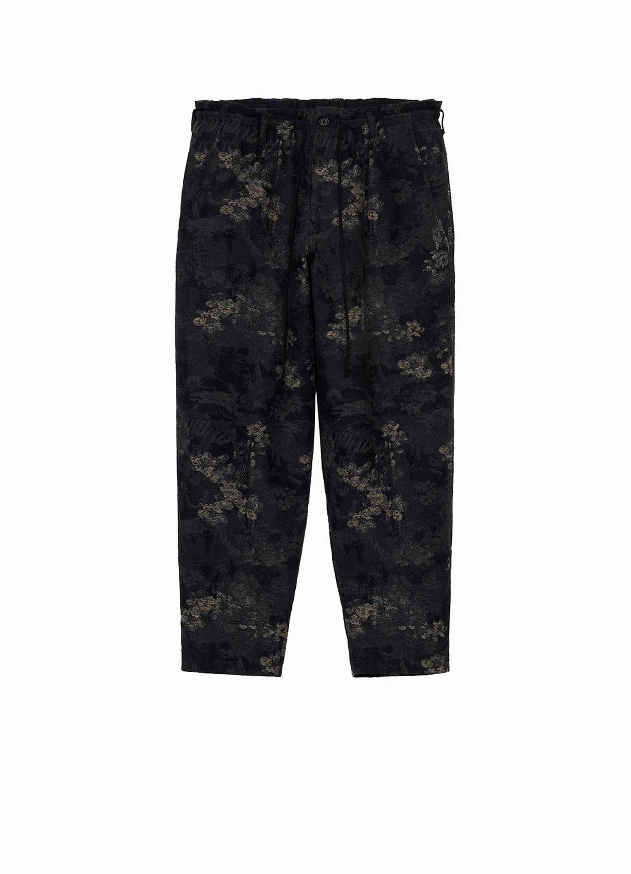 Tear Resistant Flat Seams S??YTE ?? GDC Collaborate Collection- FADED FLORAL JACQUARD OCTAGON STAR EMBROIDERY WAIST-STRING PANTS