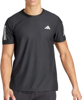 adidas Own The Run Short Sleeve Mens Running Top - Black Everyday Casual