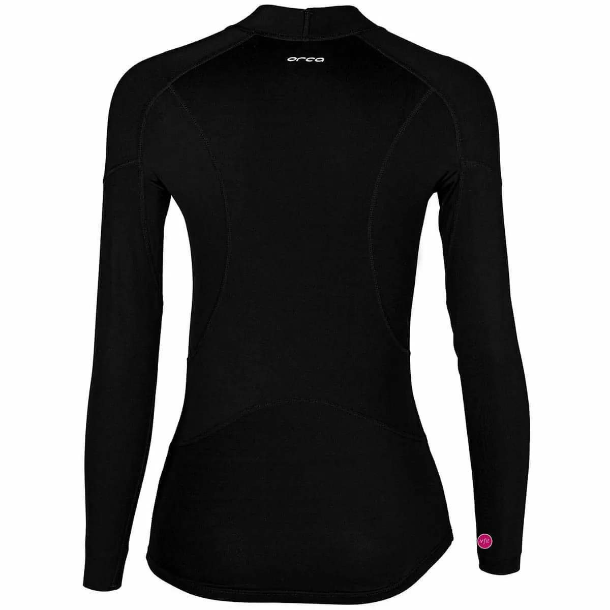 Orca Neoprene Long Sleeve Womens Base Layer Top - Black UV Protective Coating