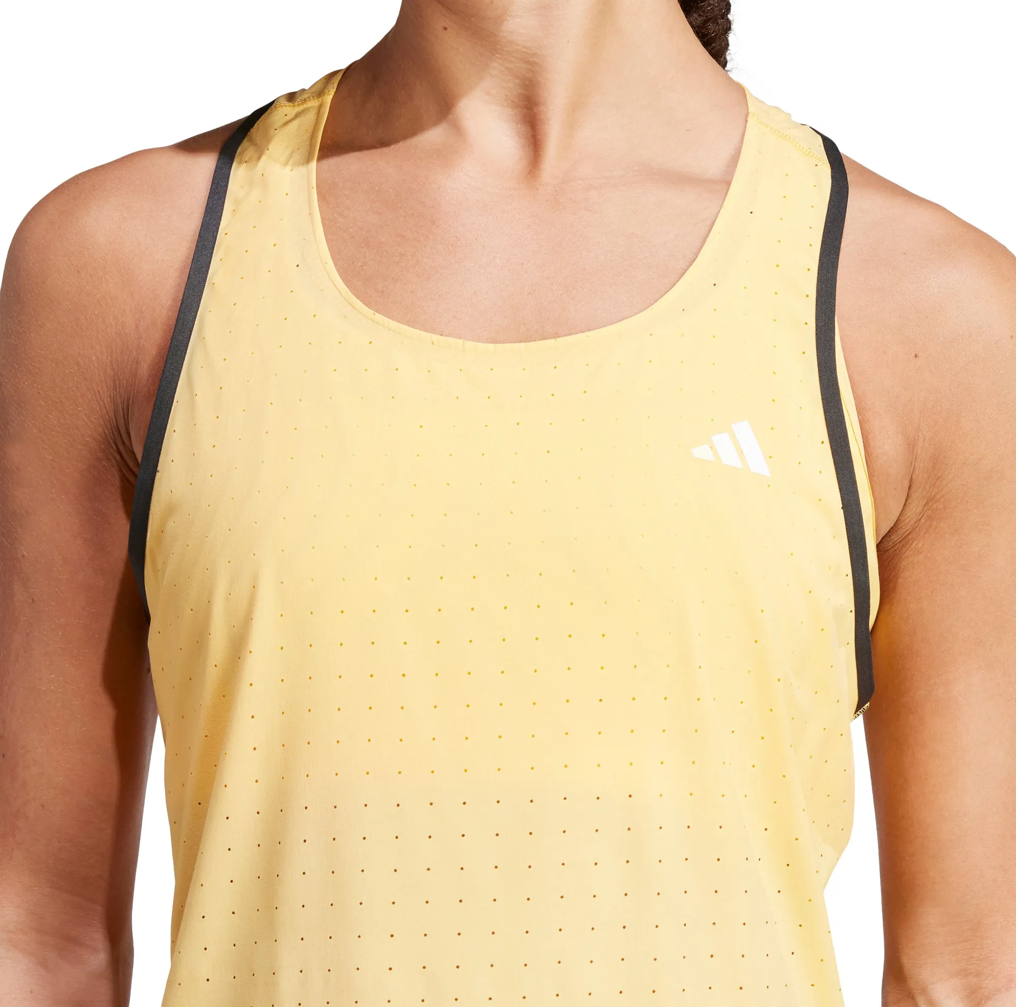 Versatile Comfort Comfortable Layer adidas Adizero Womens Running Vest Tank Top - Yellow