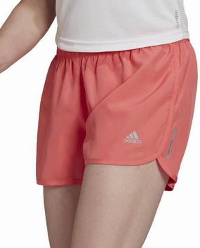 Breezy Layer Fit Soft Material adidas 5 Inch Womens Running Shorts - Pink